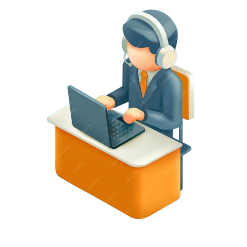 office man working front laptop 3d vector suitable customer service work business 606402 856 prev ui 3